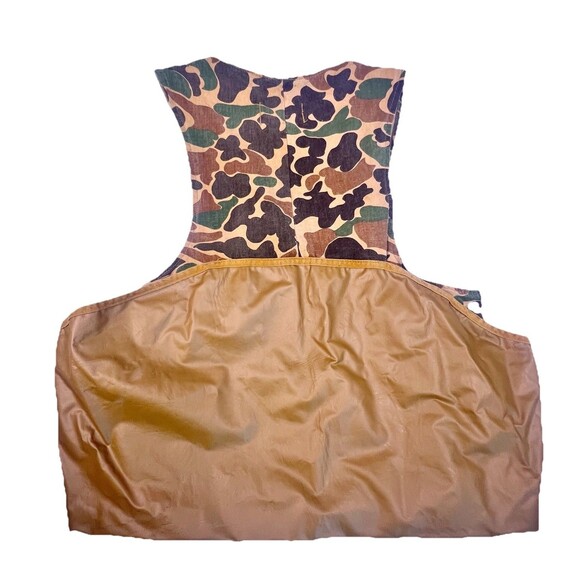 SEARS SPORTS CENTER - Vtg Duck Camouflage Canvas Mens Hunting Shooting Vest 60s - Picture 16 of 16